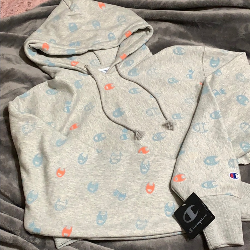 Champion cropped hoodie.